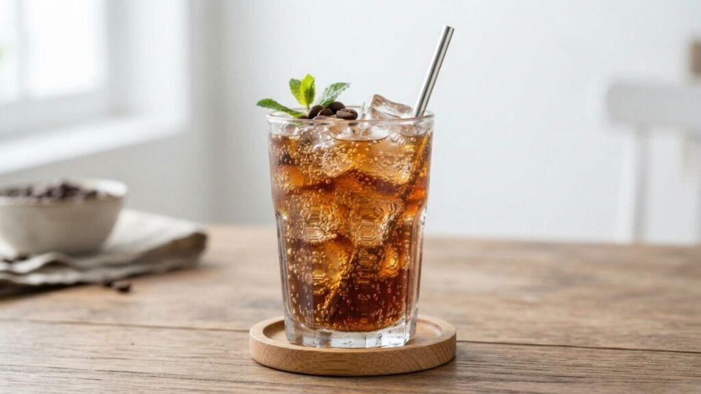 Refreshing Brasilena-style coffee soda