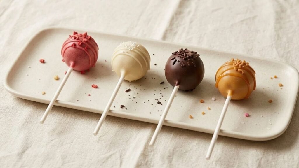 Different cake pop flavors