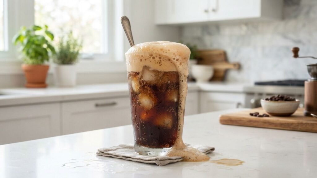 Common mistakes when making coffee soda