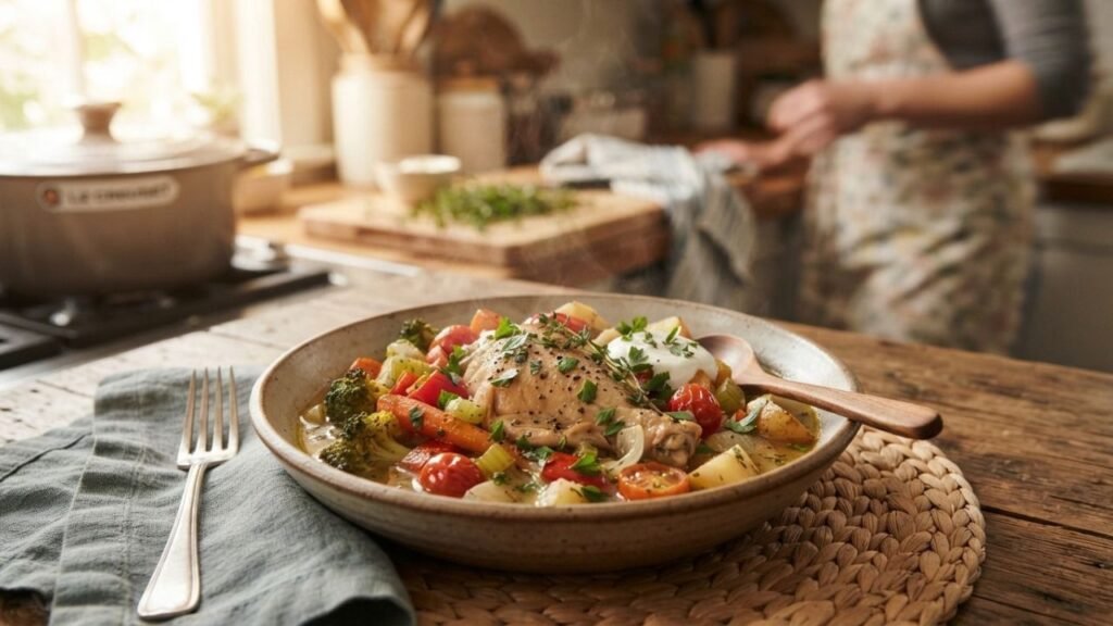 Heartumental Recipe Guide with chicken and vegetables