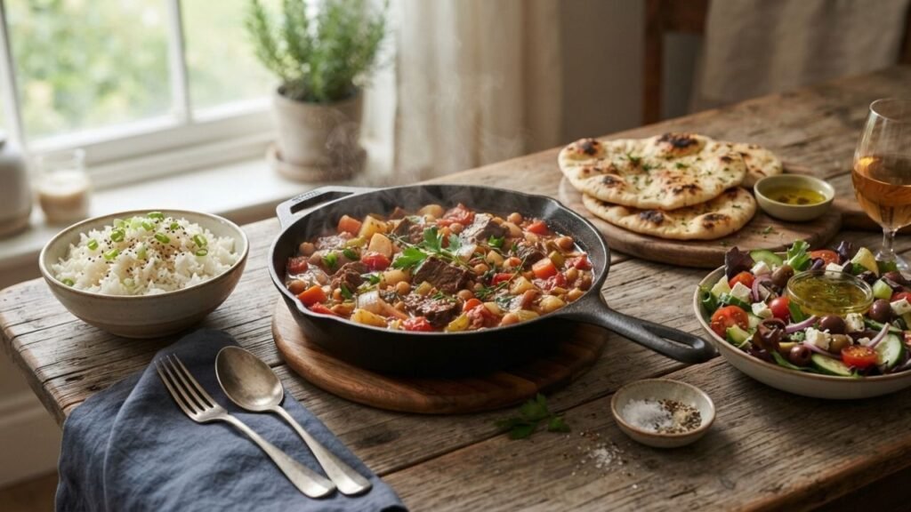 Heartumental dinner with simple sides